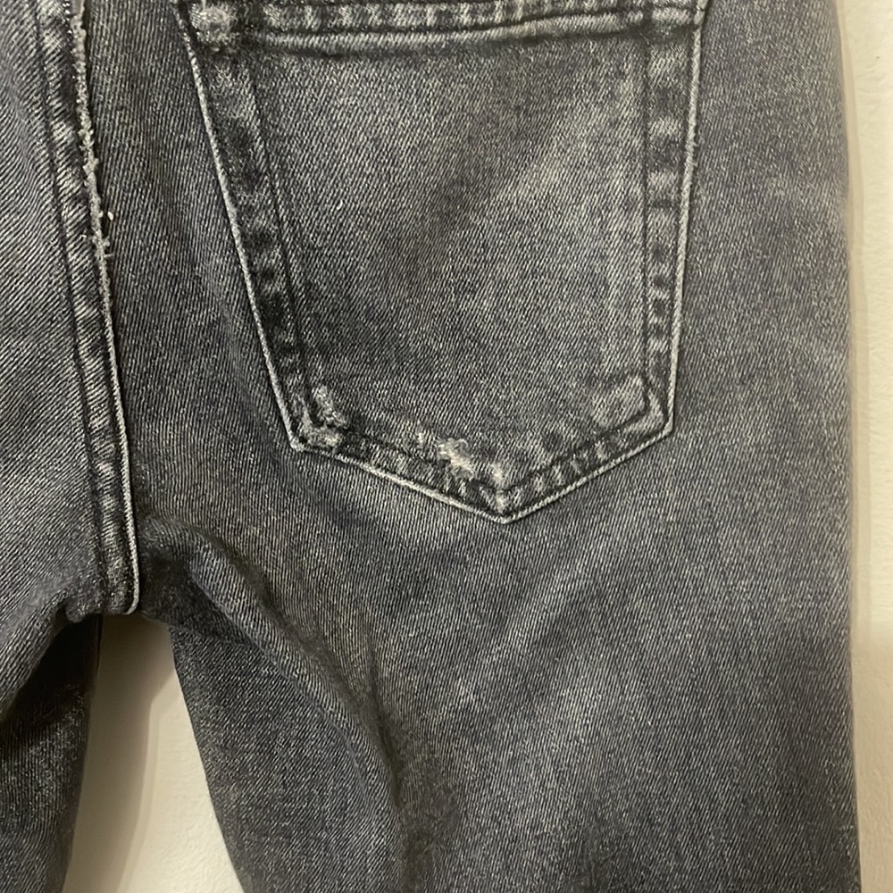 AMO Twist Zip Skinny Jeans In Smoke Wash Skinny - Picture 9 of 12